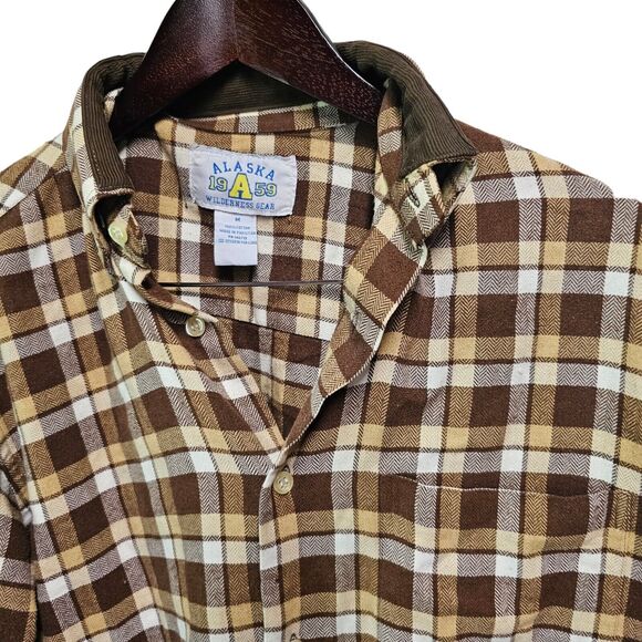 Vintage ALASKA Flannel Wilderness Gear 1959 Plaid MEDIUM - Picture 5 of 6